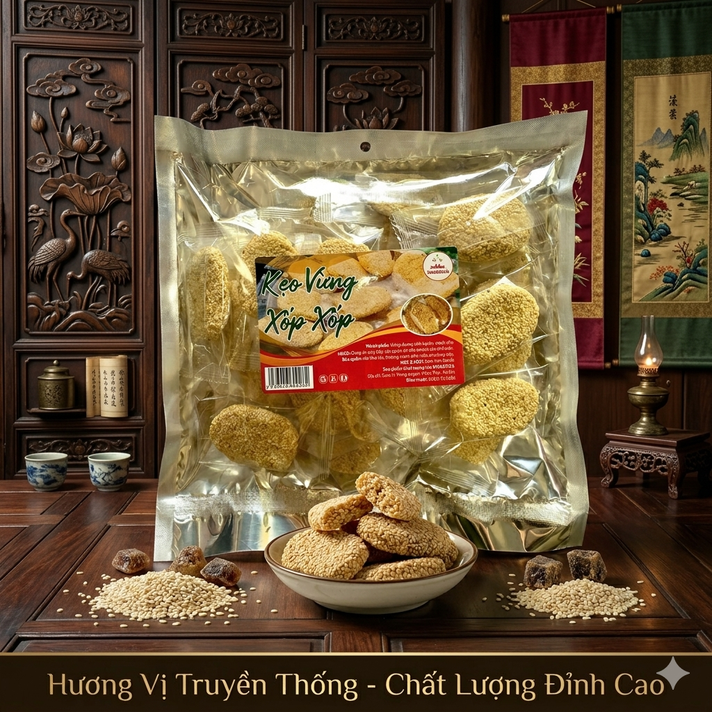 Kẹo Xốp Vừng 400g