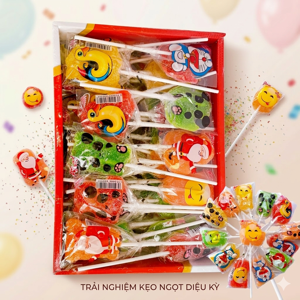 Kẹo dẻo Khay thú 50 cây