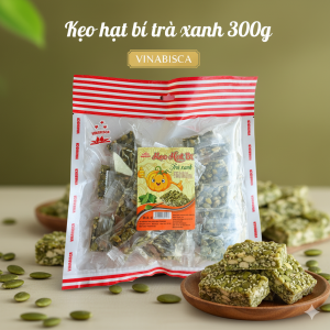 Kẹo hạt bí trà xanh 300g