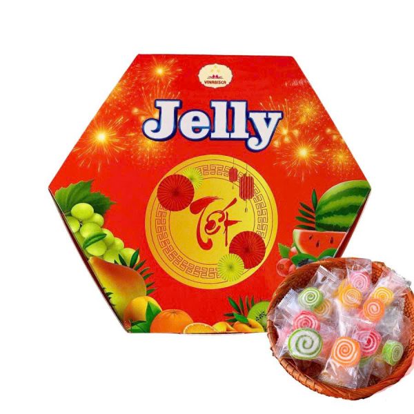 Kẹo dẻo giấy lục lăng Jelly 150g