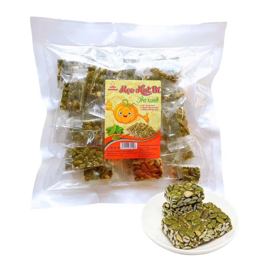 Kẹo hạt bí trà xanh