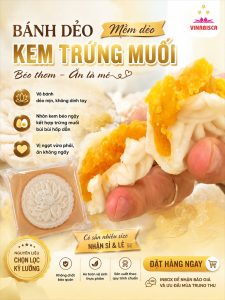 Bánh dẻo kem trứng muối nhà Vinabisca