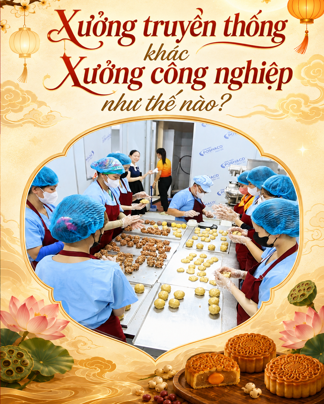 Xưởng sản xuất bánh trung thu truyền thống