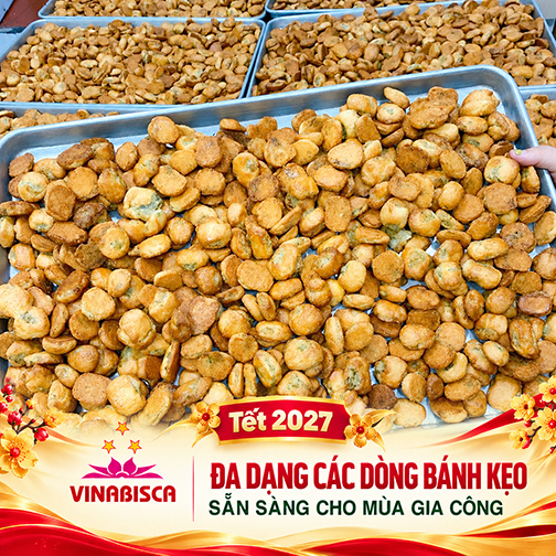 Đa dạng các dòng bánh kẹo